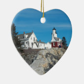 Pemaquid Lighthouse 24 Keramisch Ornament (Rechts)