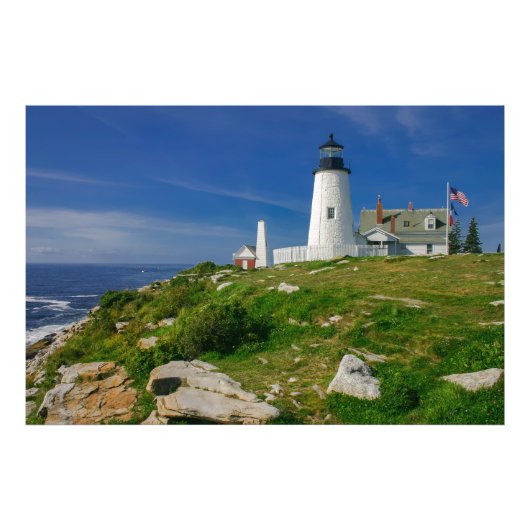 Pemaquid Lighthouse, Maine, VS Foto Afdruk (Voorkant)