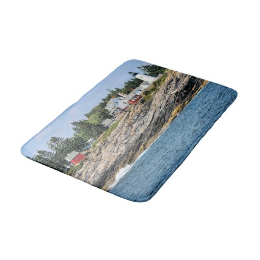 Pemaquid Point Lighthouse, Maine Bath Mat (Gekanteld)