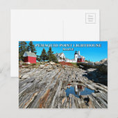 Pemaquid Point Lighthouse, Maine Briefkaart (Voorkant / Achterkant)