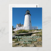 Pemaquid Point Lighthouse, Maine Briefkaart (Voorkant / Achterkant)
