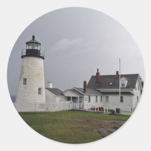 Pemaquid Point Lighthouse, Maine Ronde Sticker