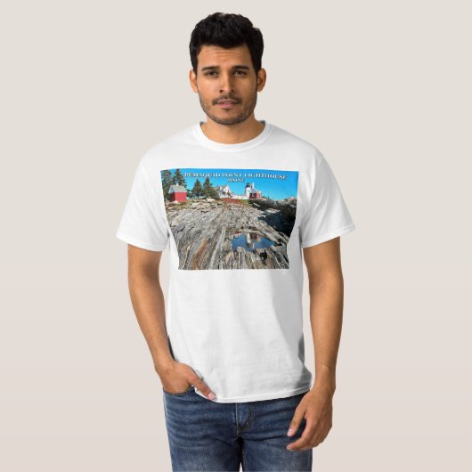 Pemaquid Point Lighthouse, Maine T-shirt (Voorkant volledig)
