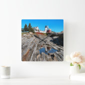 Pemaquid Point Lighthouse, Maine Vierkante Klok (Huis)