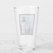 Pemaquid Point Plum Coastal Maine Lighthouse Glas (Achterkant)
