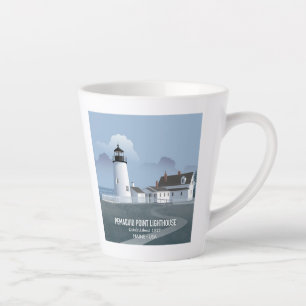 Pemaquid Point-vuurtoren Latte Mok