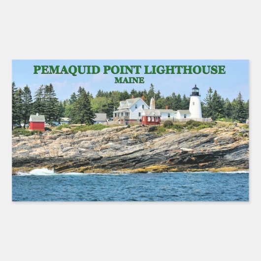 Pemaquid Point Vuurtoren, Maine Stickers (Voorkant)