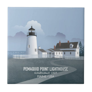 Pemaquid Point-vuurtoren Tegeltje