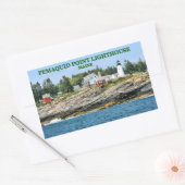 Pemaquié Point Lighthouse, Stickers Maine (Enveloppe)