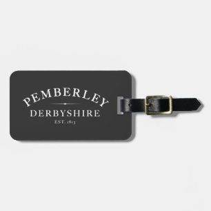 Pemberley Derbyshire Jane Austen Bagagelabel