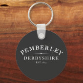 Pemberley Derbyshire Jane Austen Sleutelhanger (Voorkant)