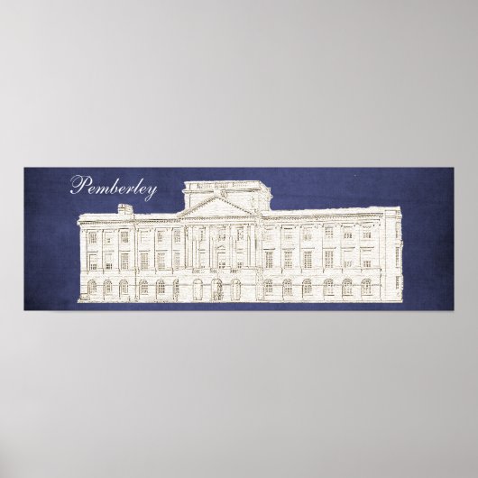 Pemberley Jane Austen Pride en Prejudice Poster (Voorkant)