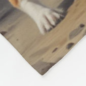 Pembroke Corgi Fleece Deken (Hoek)