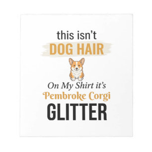 Pembroke Corgi Glitter Grappige Hond Liefhebber On Notitieblok