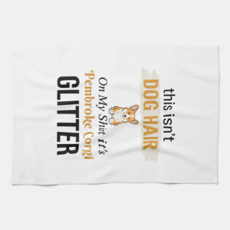 Pembroke Corgi Glitter Grappige Hond Liefhebber On Theedoek