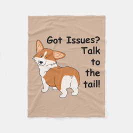 Pembroke Corgi heeft problemen? Fleece Deken