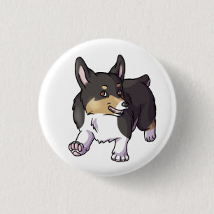 Pembroke Corgi Ronde Button 3,2 Cm