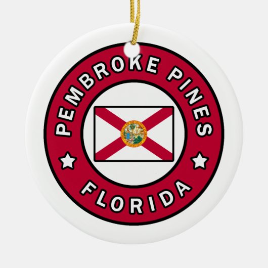 Pembroke Pines Florida Keramisch Ornament (Voorkant)