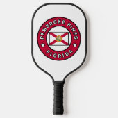 Pembroke Pines Florida Pickleball Paddle (Achterkant)