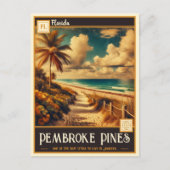 Pembroke Pines, Floride | Carte postale ancienne (Devant)