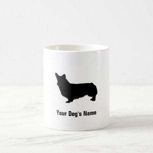 Pembroke Welsh Corgi ウ ・ コ ー op シ,ュ op het scherm; Koffiemok