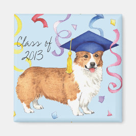 Pembroke Welsh Corgi Afstuderen Magneet