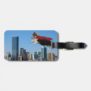 pembroke welsh corgi bagagelabel