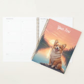 Pembroke Welsh Corgi bij het meer Planner (Display)