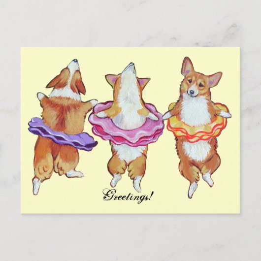 Pembroke Welsh Corgi Briefkaarten (Voorkant)