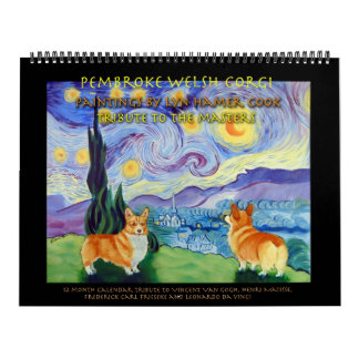 Pembroke Welsh Corgi Calendrier Masters Hommage