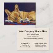 Pembroke Welsh Corgi Cartes de visite (Devant / Derrière)