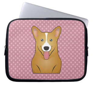 Pembroke Welsh Corgi Cartoon Laptop Sleeve