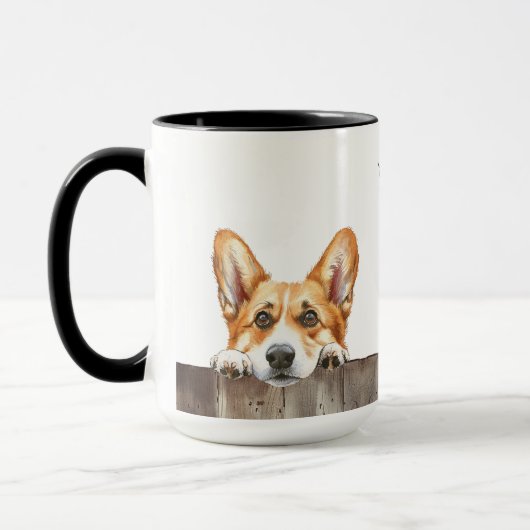 Pembroke Welsh Corgi Chig Mug (Gauche)