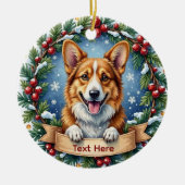 Pembroke Welsh Corgi Christmas Ornament (Voorkant)