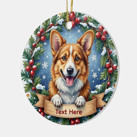 Pembroke Welsh Corgi Christmas Ornament (Links)