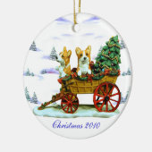 Pembroke Welsh Corgi Circle Ornament (Links)