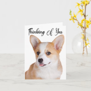 Pembroke Welsh Corgi Denken Aan Jou Wenskaart Kaart