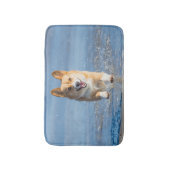 Pembroke Welsh Corgi Dog aan het strand Badmat (Voorkant Verticaal)