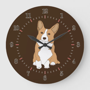 Pembroke Welsh Corgi Dog Grote Klok