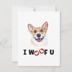 Pembroke Welsh Corgi Dog I Wof You
