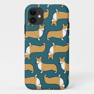 Pembroke Welsh Corgi Dogs Pattern iPhone 11 Hoesje