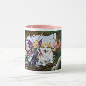 Pembroke Welsh Corgi Fairy Fantasy Mok (Midden)