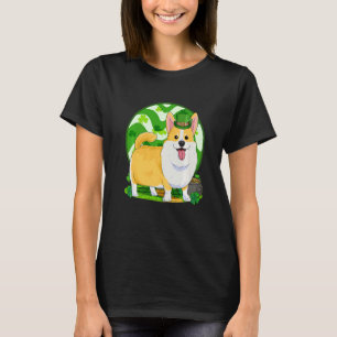 Pembroke Welsh Corgi Geluks Kabouter St Patrick's T-shirt