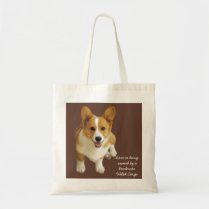 Pembroke Welsh Corgi Happy Canvas tas