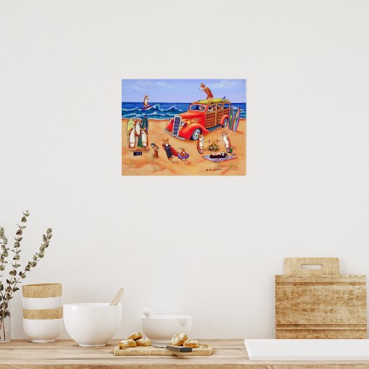 Pembroke Welsh Corgi Impression murale (Cuisine)