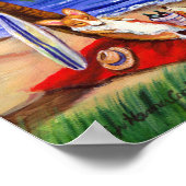 Pembroke Welsh Corgi Impression murale (Coin)