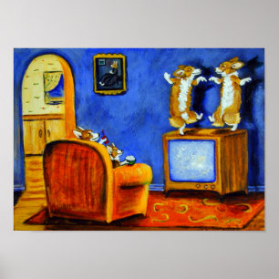 Pembroke Welsh Corgi Impression murale