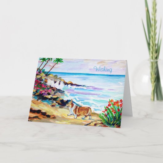 Pembroke Welsh Corgi Kaart (Voorkant)