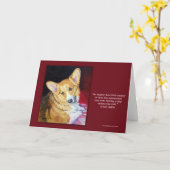 Pembroke Welsh Corgi Kaart (Gele Bloem)