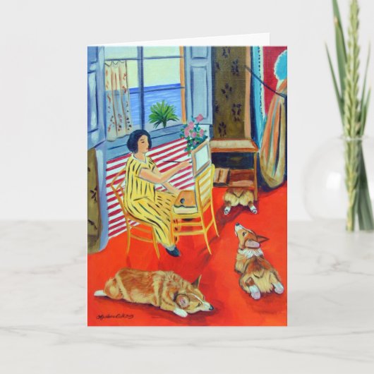 Pembroke Welsh Corgi Kaart (Voorkant)